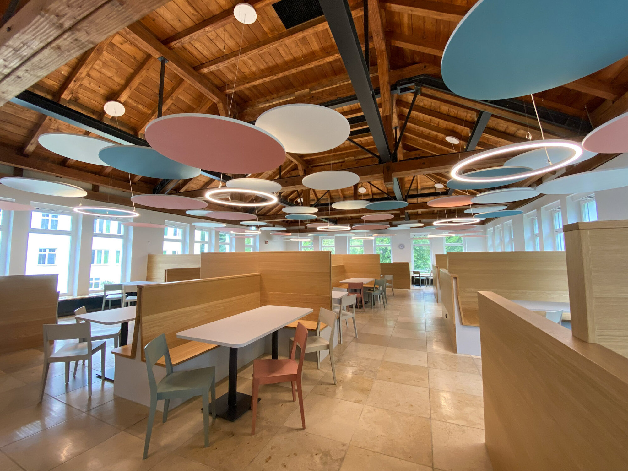 Die modernisierten Speisesäle der Fachklinik.