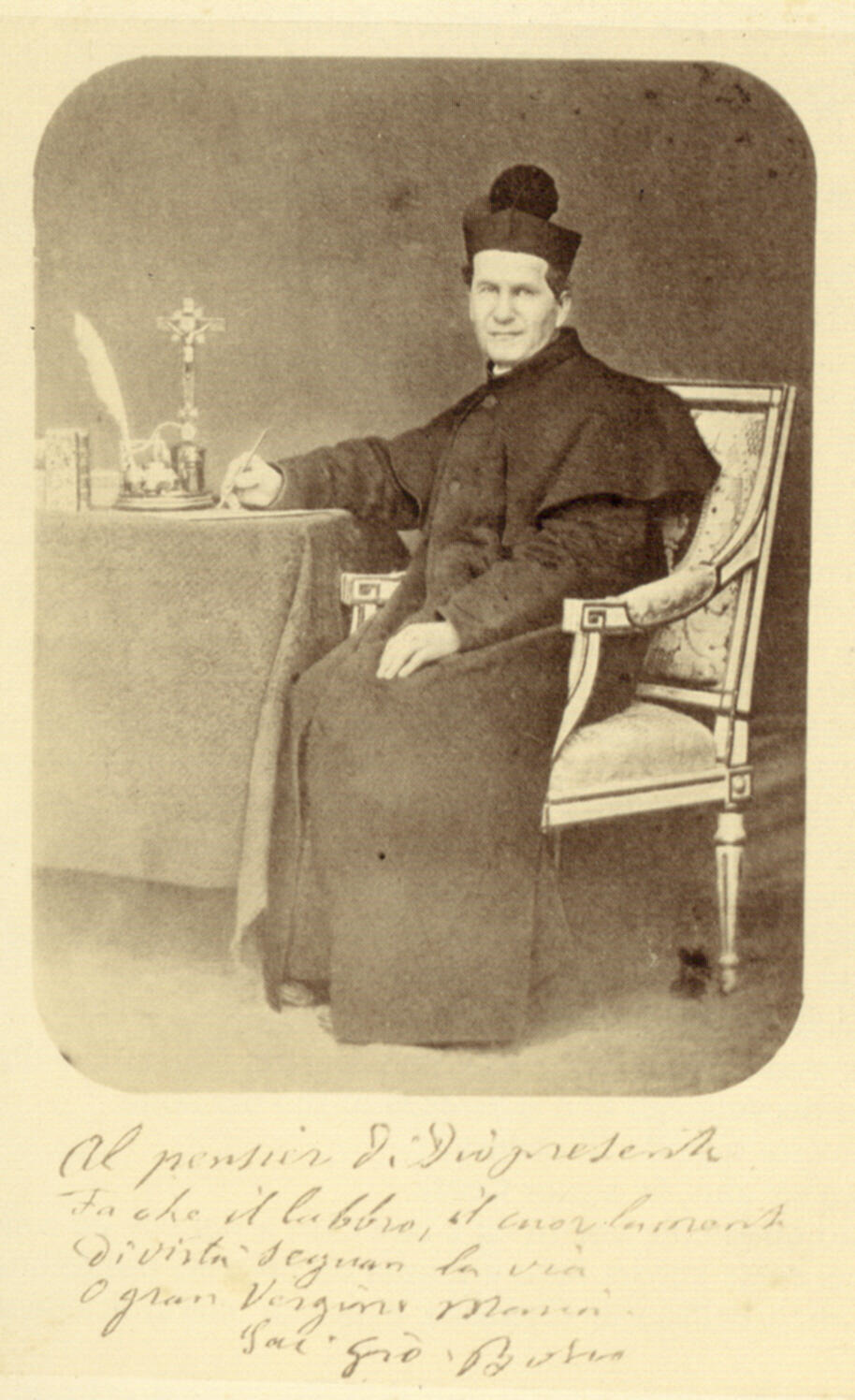 Don Bosco am Schreibtisch, 1865/68