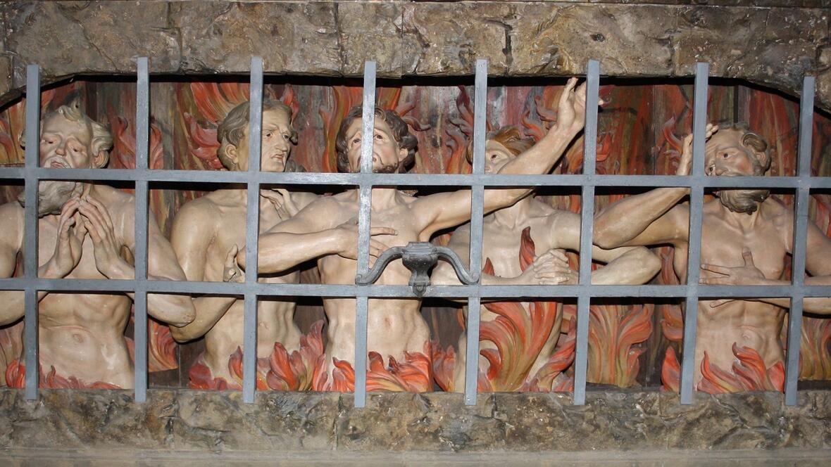 Fegfeuerdarstellung im Marienmünster in Dießen am Ammersee (Foto: Dr. Peter C. Düren)