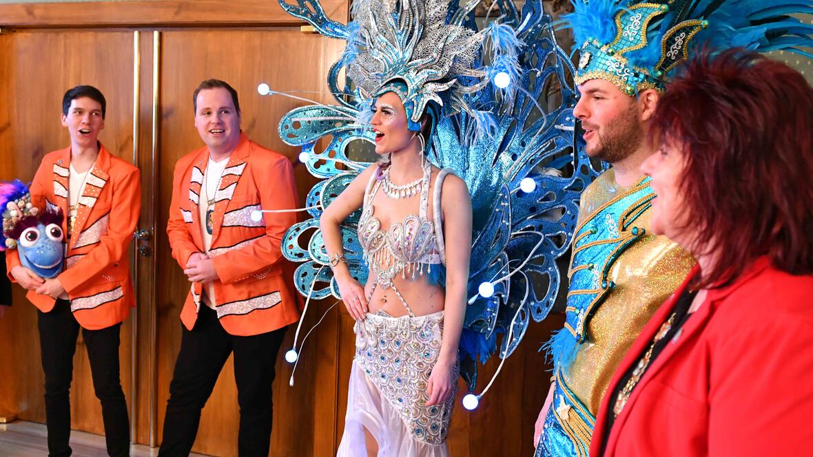 Das "dreimalige Hollaria ahoi" der Faschingsgesellschaft.