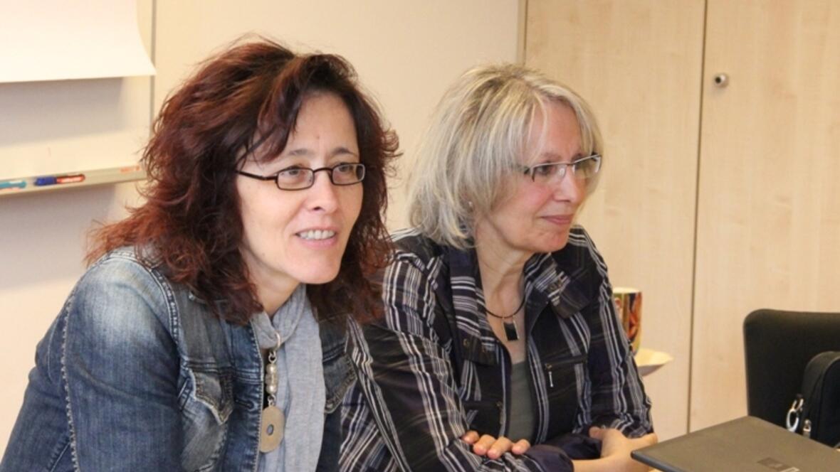 Die beiden Referentinnen: (v.l.) Prof. Dr. Andrea Kerres und Johanna-Maria Fath.