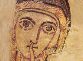 Titelbild des Flyers zur Veranstaltung "Weisheit der Wüstenmütter"