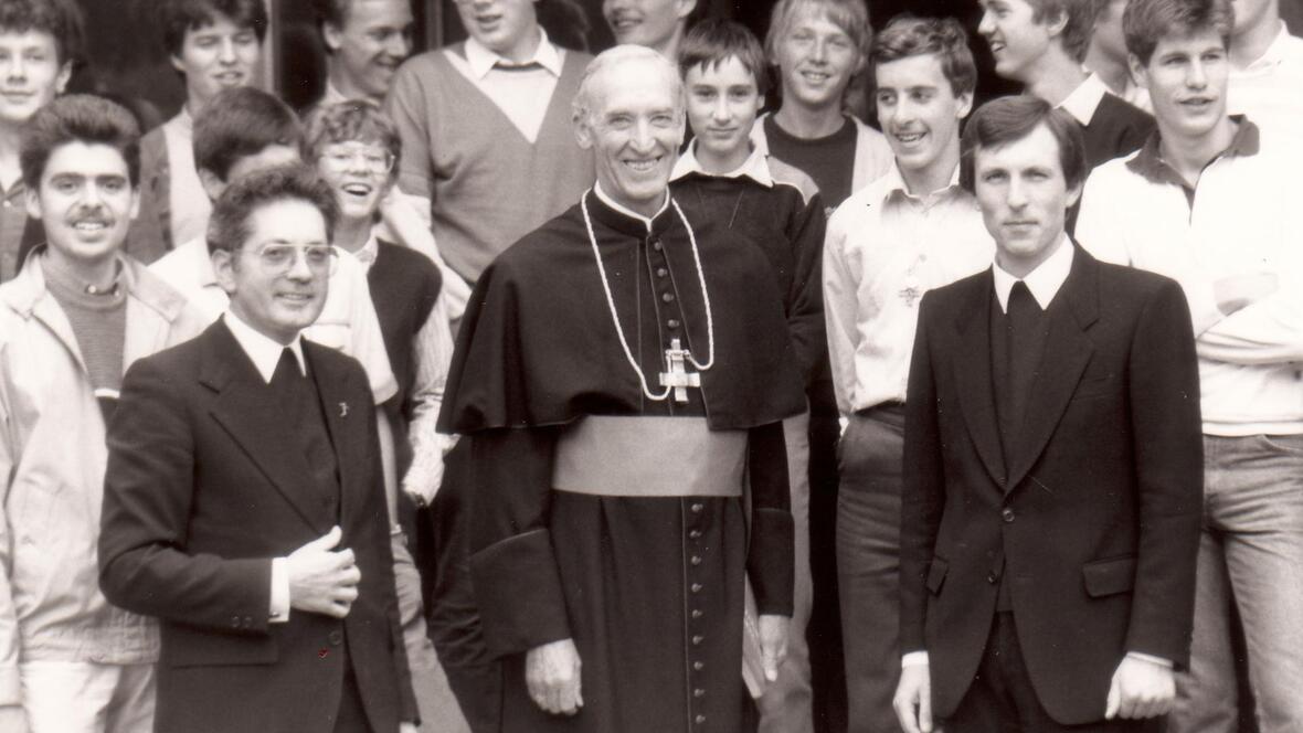 Weihbischof Rudolf Schmid, Pfr. Josef Fickler (li) (Leiter des Offenen Seminars von 1972 - 1984) und Pfr. Wolfgang Schneck (re) (Leiter des Offenen Seminars von 1984-1994).