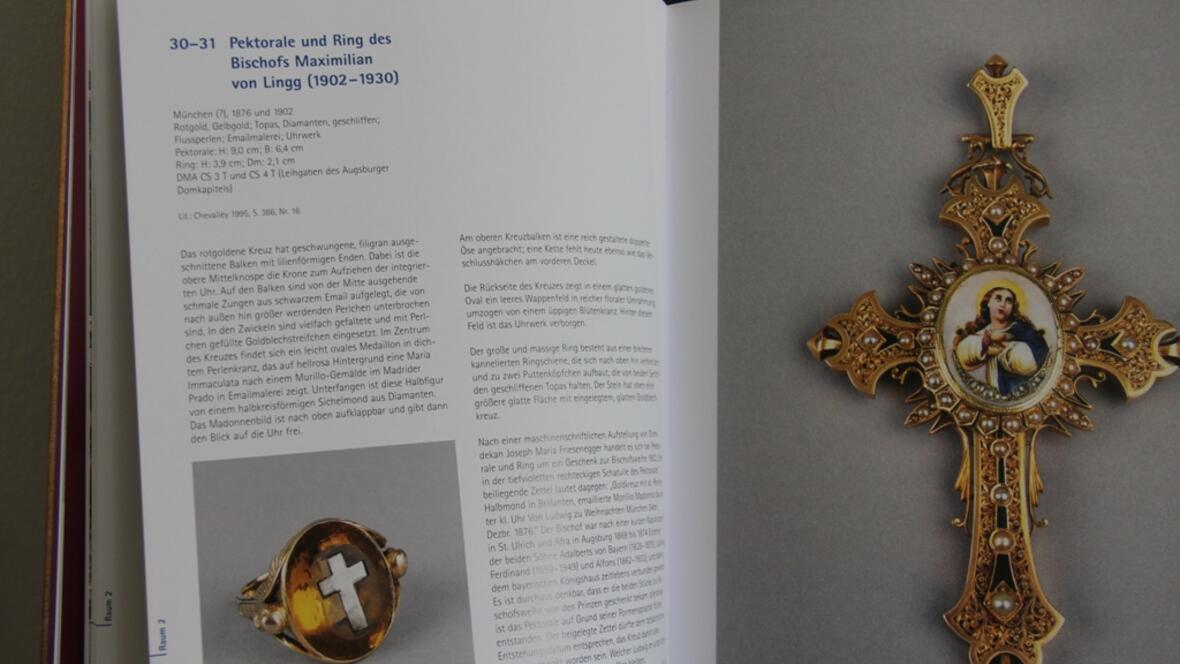 Ein paar Eindrücke aus dem Katalog: Pektorale und Ring des Bischofs Maximilian von Lingg (1902-1930). 