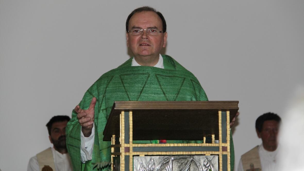 Der Stiftungsvorsitzende Prälat Dr. Bertram Meier während des Gottesdienstes.