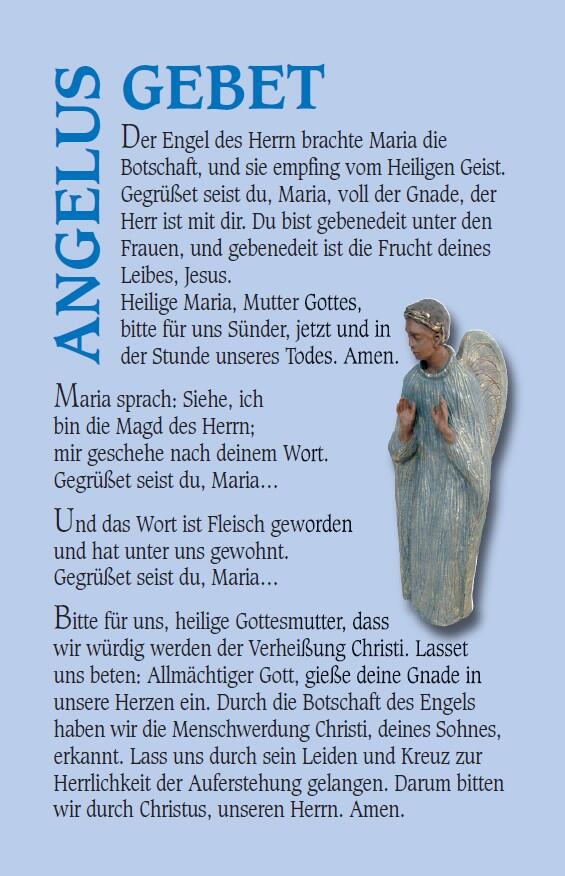Vorderseite der Angelusgebetskarte