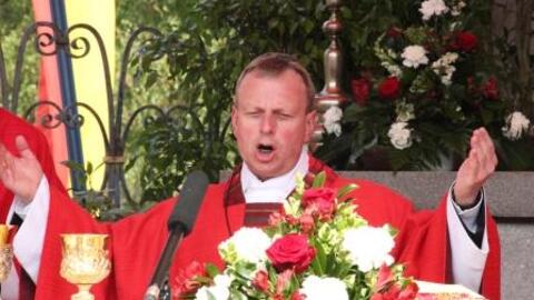 Der Augsburger Abt Theodor Hausmann von St. Stephan feierte die Heilige Messe bei den Benediktinern in Scheyern. 