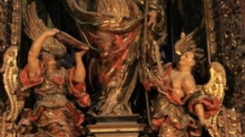 Altarbild des heiligen Narcissus im Dom von Girona.