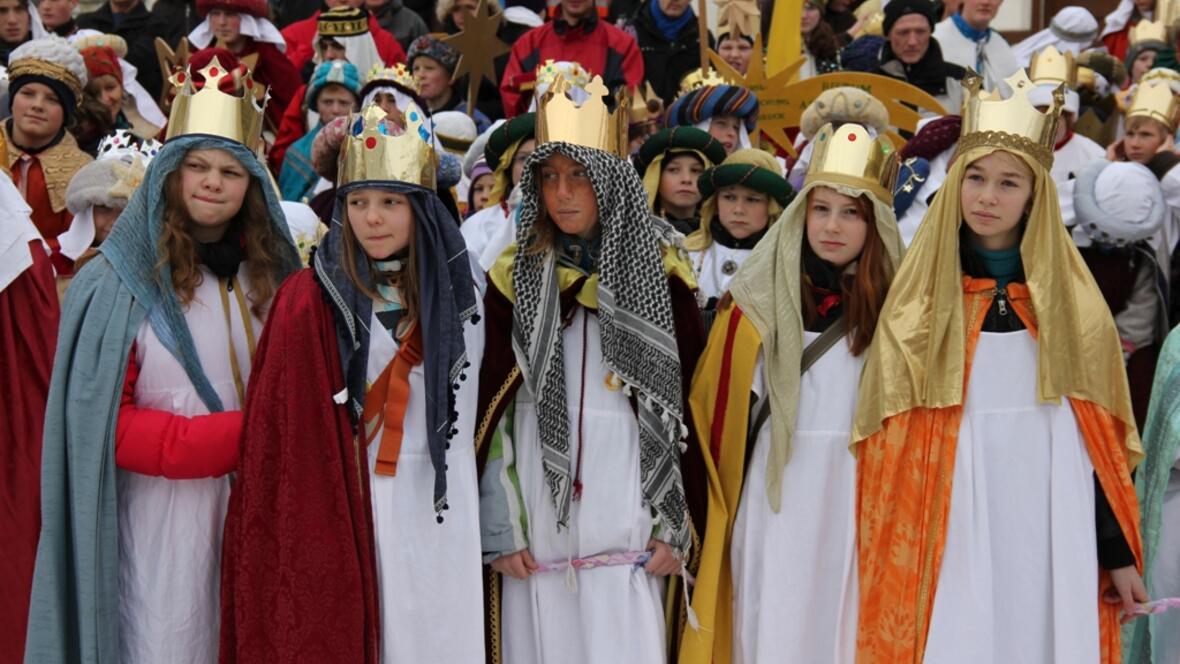 Könige und Weise aus dem ganzen Bistum sind heute nach Steingaden gekommen