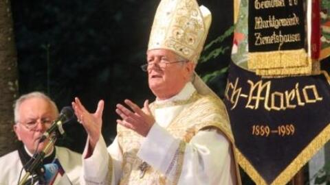 Der Bischof von Würzburg, Dr. Friedhelm Hofmann, predigte zu Mariä Himmelfahrt am Wallfahrtsort Maria Vesperbild.