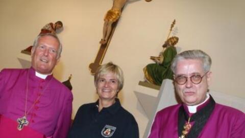 V.l. Bischof Dr. Friedhelm Hofmann, Fürstin Gloria von Thurn und Taxis und Wallfahrtsdirektor Prälat Dr. Wilhelm Imkamp.