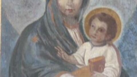 Eine Kopie des Gnadenbildes von der Kirche "Santa Maria Maggiore" in Rom ist in der Wallfahrtskirche "Maria Schnee" in Rettenbach zu finden. Quelle: Hermann Neuß.