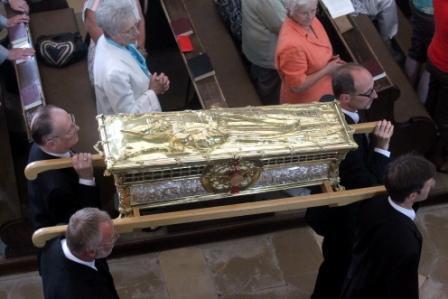 Der Schrein des Augsburger Bistumspatrons Ulrich