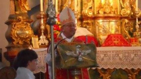 Prediger des Festgottesdienstes am Pfingstsonntag 2010 in Maria Vesperbild war der Abt des Benediktinerklosters Ottobeuren, Paulus Maria Weigele.
