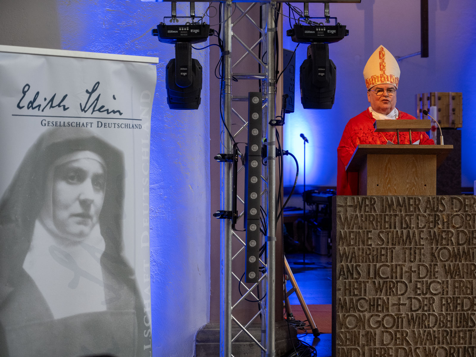 Bischof Bertram ist der Edith-Stein-Gesellschaft schon seit langem eng verbunden (Foto: Nicolas Schnall / pba)