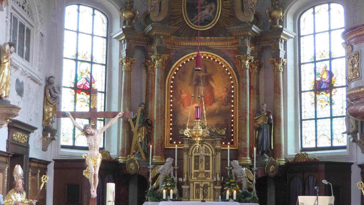 Die barocke Innenaustattung der Tödtenrieder Kirche. (Foto: Viktoria Zäch/pba)