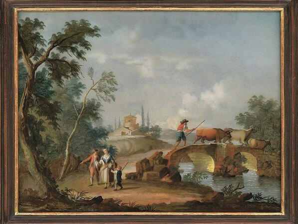 Südliche Pastorale, Augsburg, 3. Viertel 18. Jahrhundert. (Foto: Kunstsammlungen & Museen Augsburg)