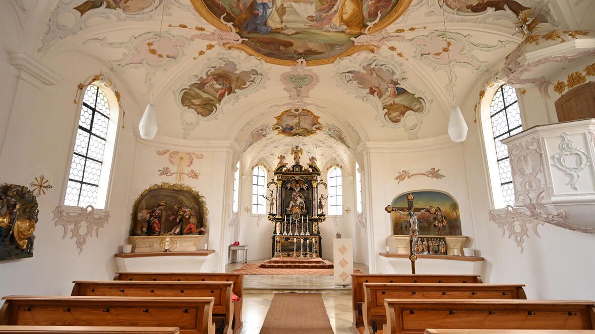 Der Innenraum der Kapelle.