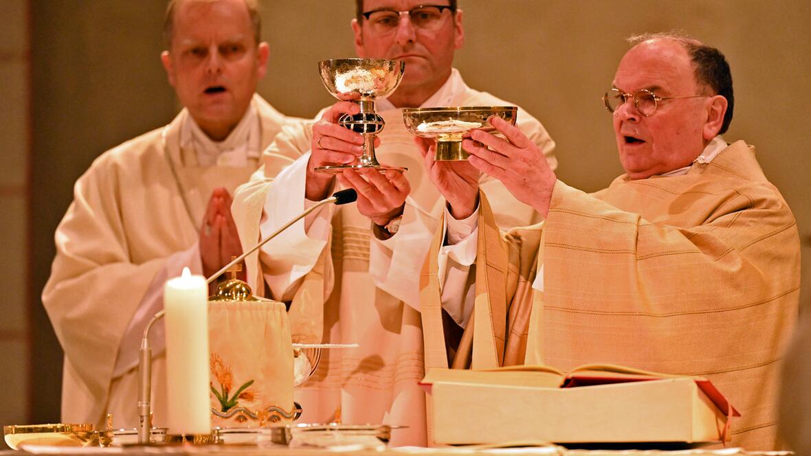 Messe vom Letzten Abendmahl im Hohen Dom (Fotos: Leander Stork / pba) 