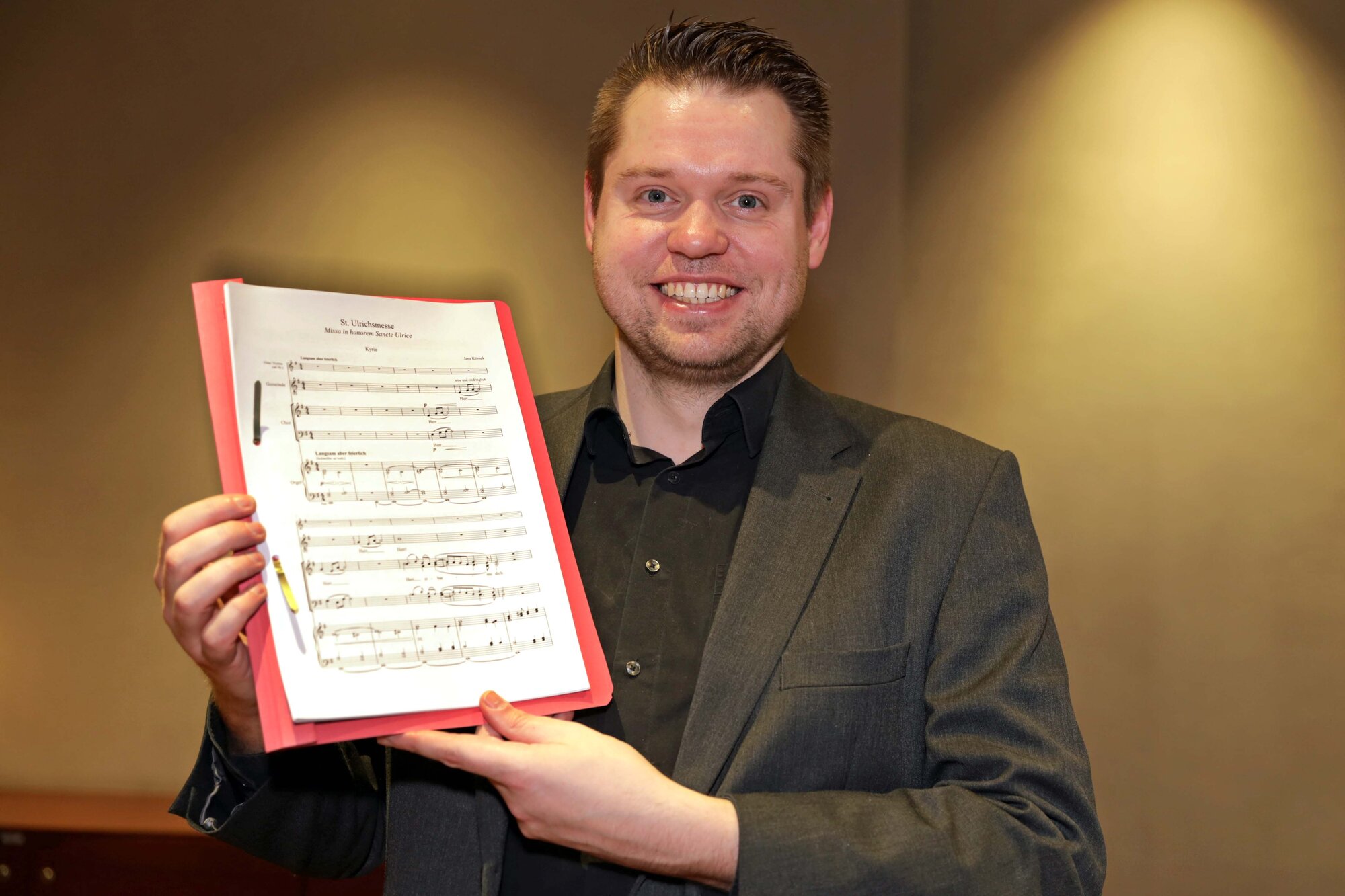 Preisträger Jens Klimek wusste die Jury durch seine Komposition zu überzeugen (Foto: Annette Zoepf / pba)