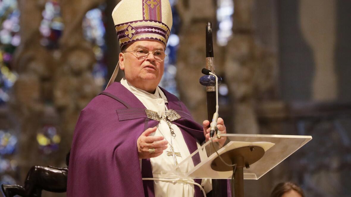 Bischof Dr. Bertram Meier beim Versöhnungsgottesdienst (Fotos: pba/Annette Zoepf).