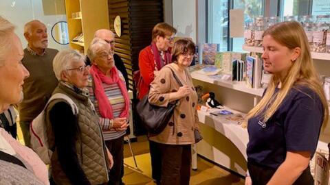 Zahlreiche Informationen über das Wattenmeer bekamen die Frauen und Männer bei einer Führung im Nationalparkhaus. 