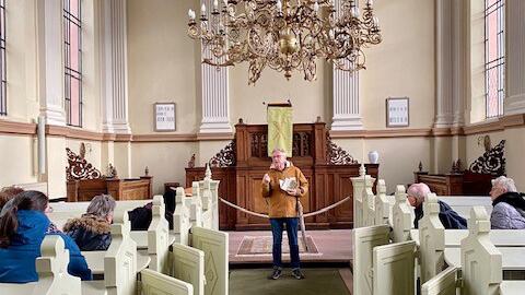 Die Kirche der Remonstranten in Friedrichstadt.