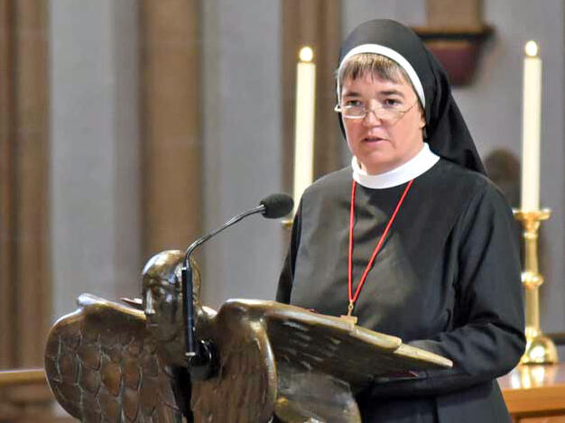 Schwester Anna Mirijam Kaschner CPS wird über ihre Erfahrungen sprechen, die sie als katholische Christin in Skandinavien gesammelt hat. (Foto: pdp / Ronald Pfaff)