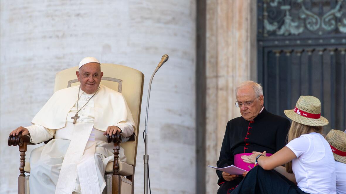 Papst Franziskus betonte in seiner Ansprache, wie sehr er sich über das Engagement der vielen Ministrantinnen und Ministranten freue.