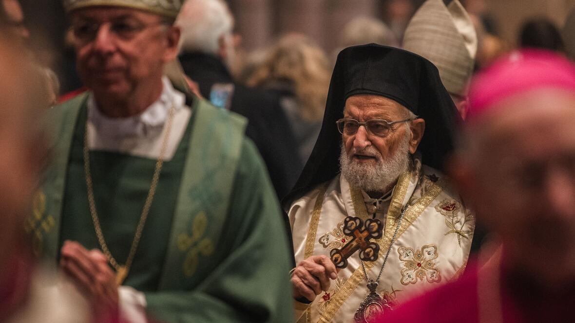 Zahlreiche Bischöfe und Geistliche aus den unterschiedlichsten Kirchen nahmen an der Zeremonie teil (Foto: Erzbistum Freiburg / Peter Cupac)