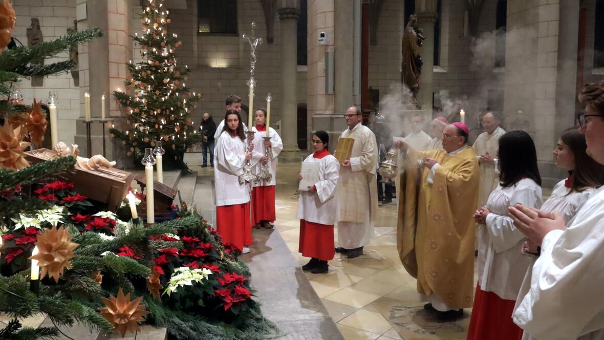 Feierliche Christmette im Hohen Dom zu Augsburg (Fotos: Annette Zoepf / pba)