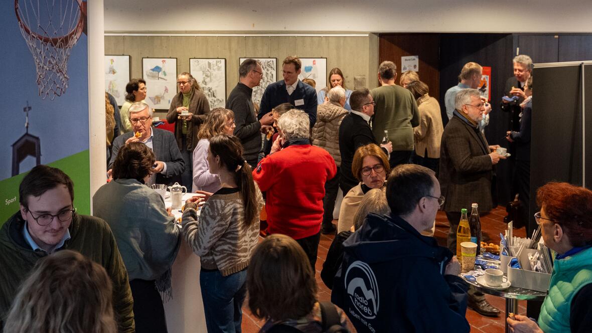 Angeregte Gespräche der Studientagsteilnehmer auch untereinander.