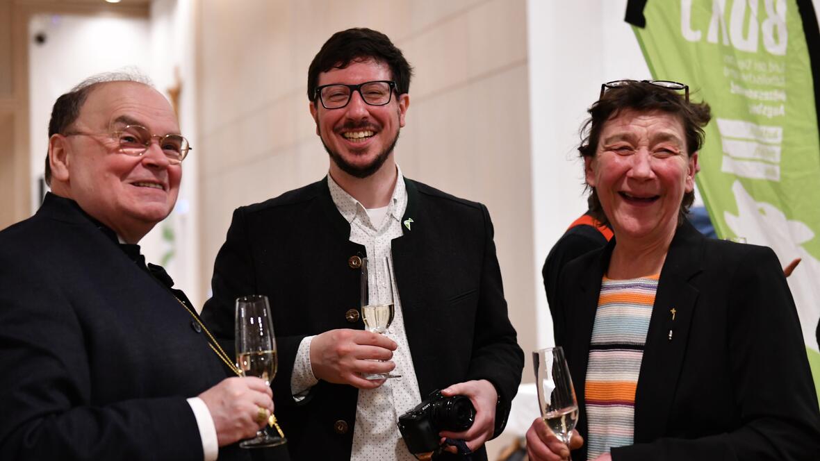 Durchwegs gute Stimmung herrschte den ganzen Abend über. (Foto: Maria Rösch / pba) 