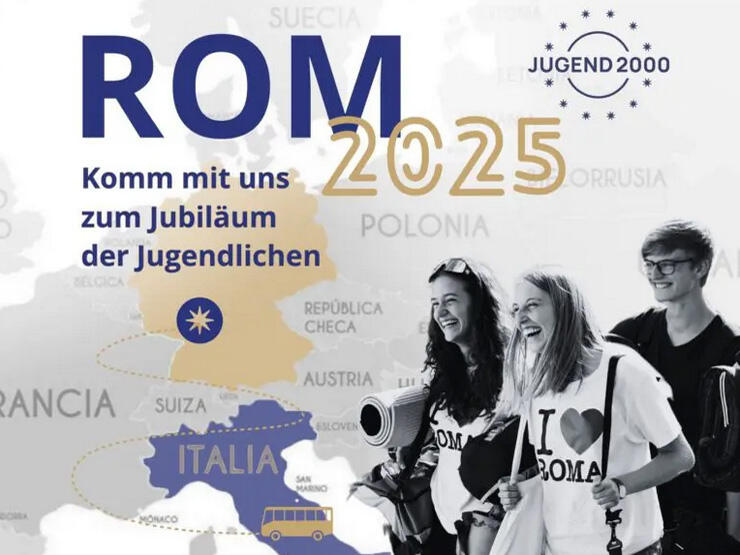 Heiliges Jahr 2025: Mehr als eine Million Jugendliche und junge Erwachsene treffen sich im Sommer zum Jubiläum der Jugend in Rom. (Foto: Jugend 2000)