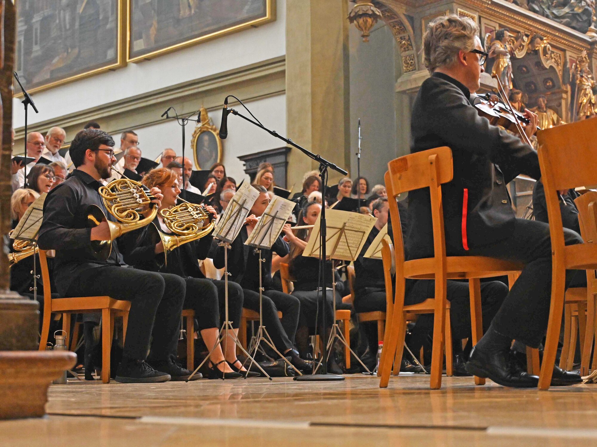 Orchester und Basilikachor bei der Aufführung des Te deums von Bruckner