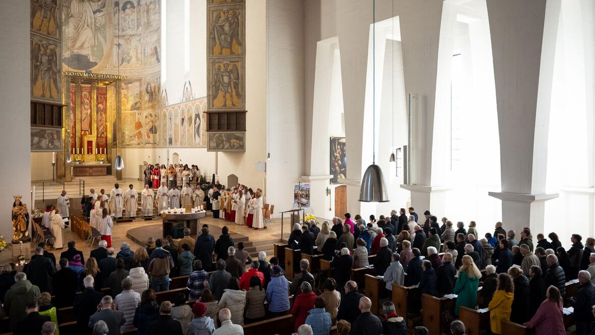 Der Gottesdienst fand in der Memmingen Stadtpfarrkirche St. Josef statt.
