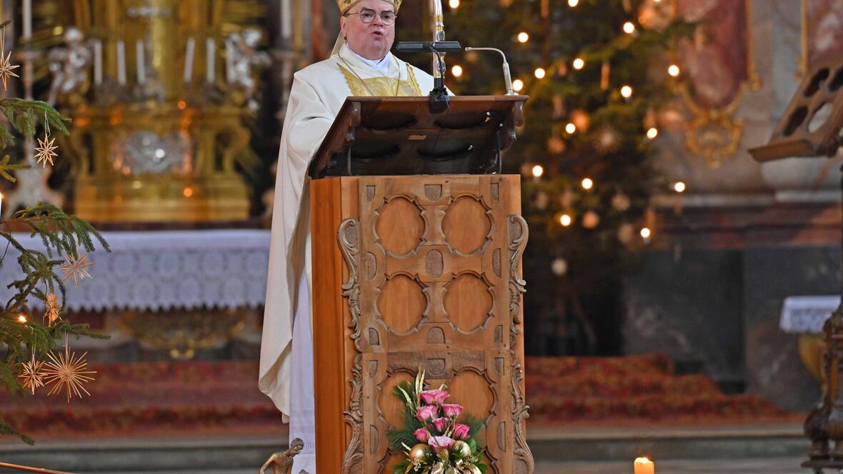 Bischof Bertram betonte in der Predigt, dass es auf die Glaubwürdigkeit christlichen Lebens ankomme. 