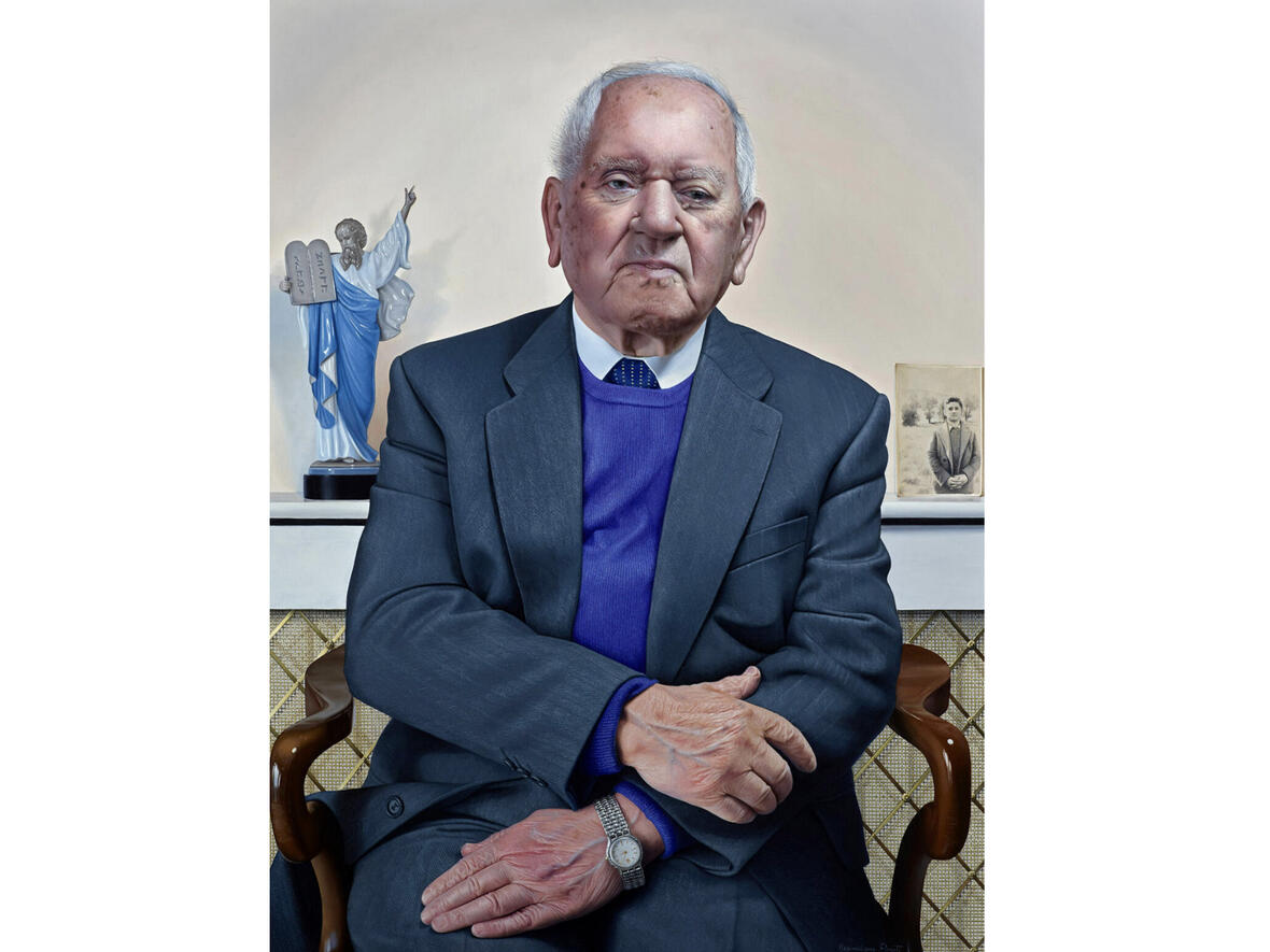 Der Holocaust-Überlebende Arek Hersh, gemalt von Massimiliano Pironti (Royal Collection Trust © Massimiliano Pironti/ Foto: Royal Collection Trust © His Majesty King Charles III - Fotograf Matthew Hollow 2022).