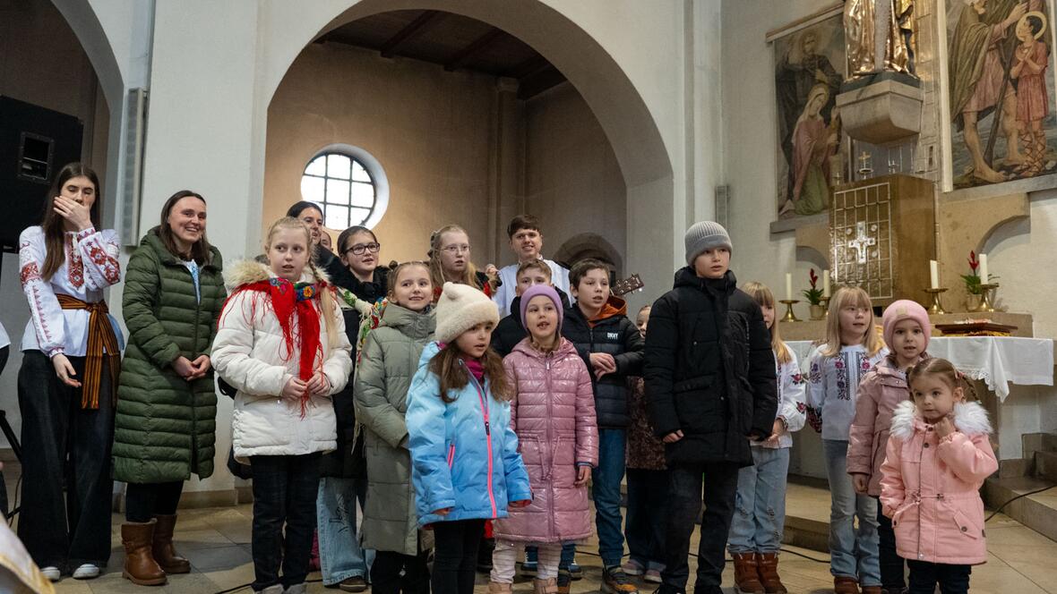 Zahlreiche Kinder nahmen an dem Gottesdienst teil.