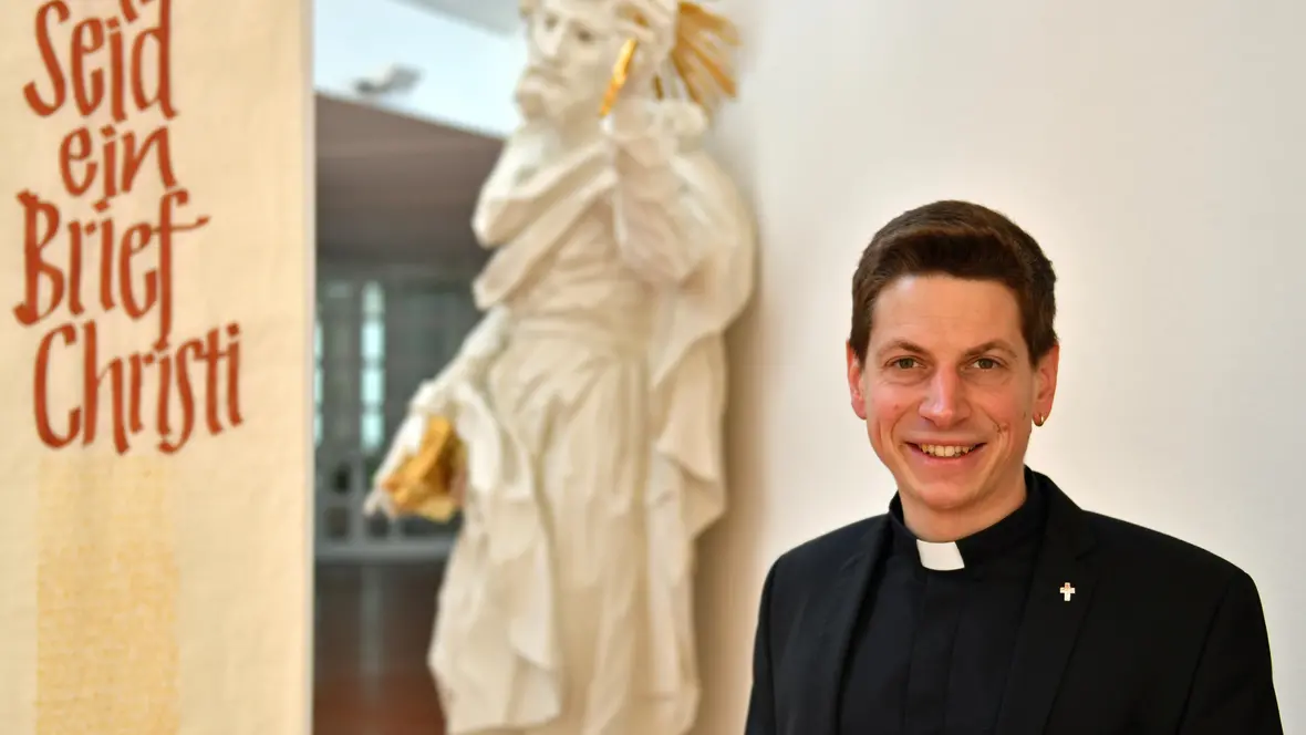 Diakon Markus Hegewald wird am 28. Juni zum Priester geweiht. (Foto: Nicolas Schnall / pba)
