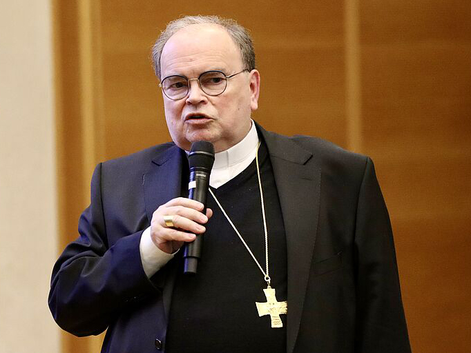 Bischof Bertram erinnert an den historischen Kontext des Briefwechsels (Foto DBK Marko Orlovic)
