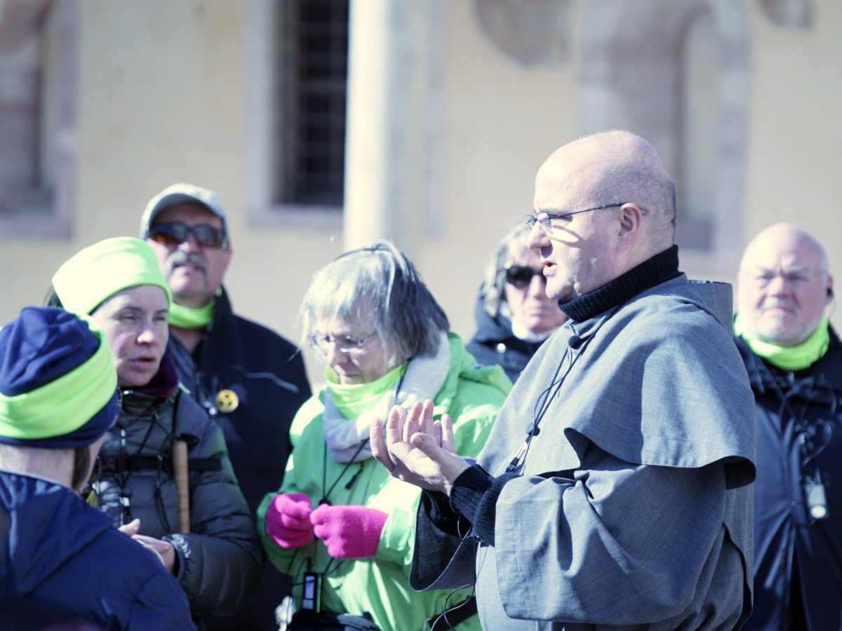 Mit Bruder Thomas in San Francesco.